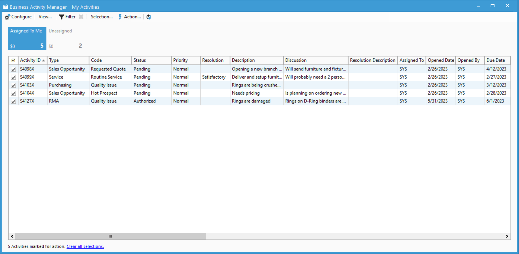 Activity Manager